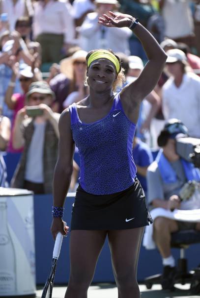 Serena ha gi conquistato il torneo di Stanford in tre occasioni: due nel singolare (2011,2012) e una (2009) nel doppio giocato insieme alla sorella Venus. Epa